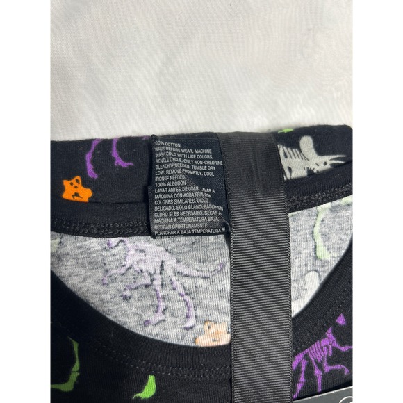 Hyde and Eek! Womens Pajama Set XS Halloween Dinosaur Skeleton Sleepwear - Picture 5 of 6